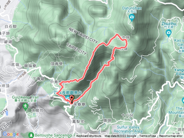 1110814大屯國小-大屯谷-大屯南峰西峰-西南陵-清天宮-大屯國小