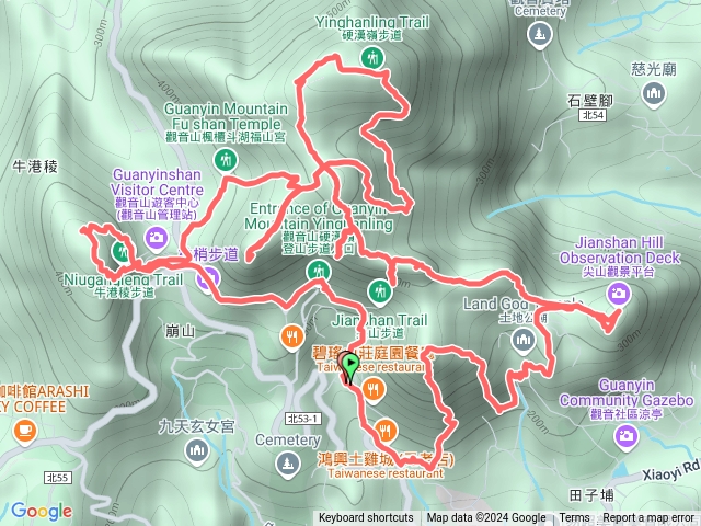 20241116-颱風過後巡視觀音山（19+2）連峰-開山凌雲寺起登預覽圖