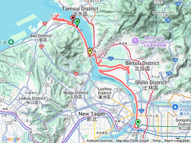大稻埕-社子島-關渡-八里