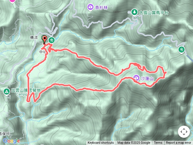 橫沙迪O型縱走_大雪山社區15登山口