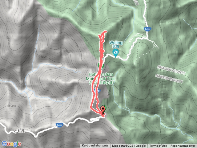 合歡南峰+主峰 (昆陽停車場)