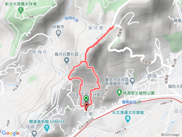 北市北投行天宮.忠義山.吳仔厝.楓丹白露P型