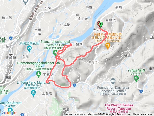 娘子坑山，山豬湖，妙法寺環形