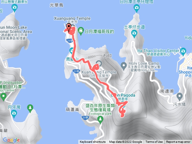 日月潭青龍山步道、慈恩塔步道