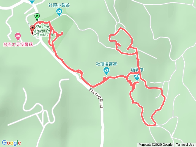 社頂公園（部分路段維修無法通行）