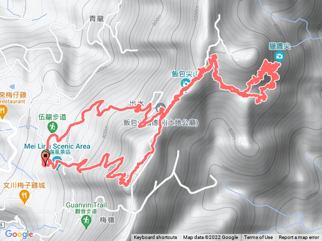梅峰古道獵鷹尖伍龍步道