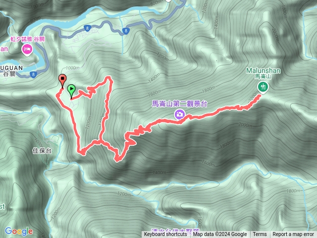 谷關七雄馬崙山步道預覽圖