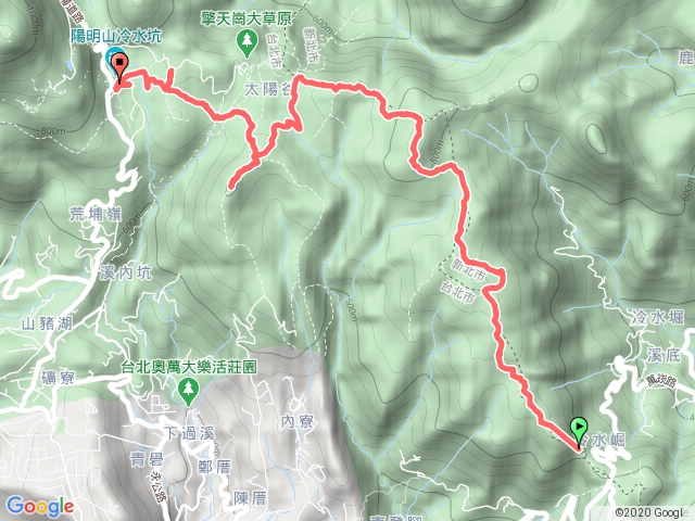 陽明山東部縱走