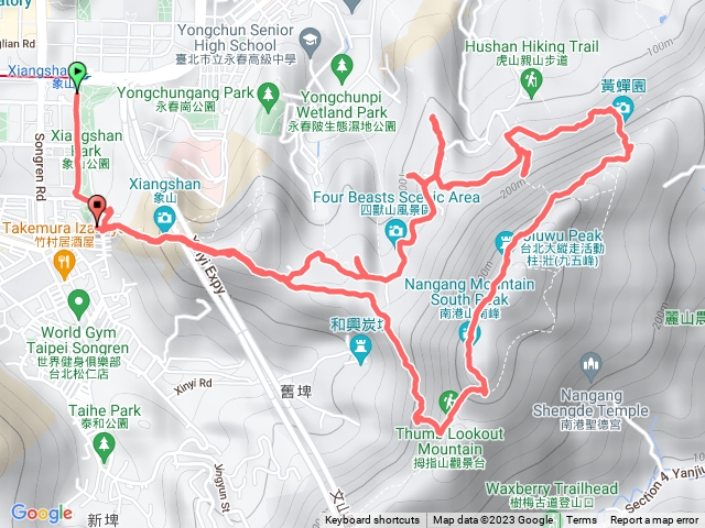 四獸九五拇指山環型縱走