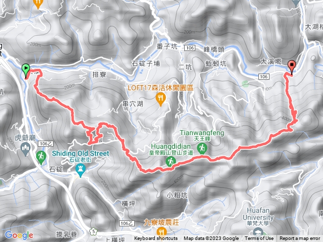 皇帝殿縱走(雙溪口+外石崁山+南屈庄山+串空湖+串空湖山+皇帝殿西峰+天王峰+皇帝殿東峰+石霸尖+北峰登山口)