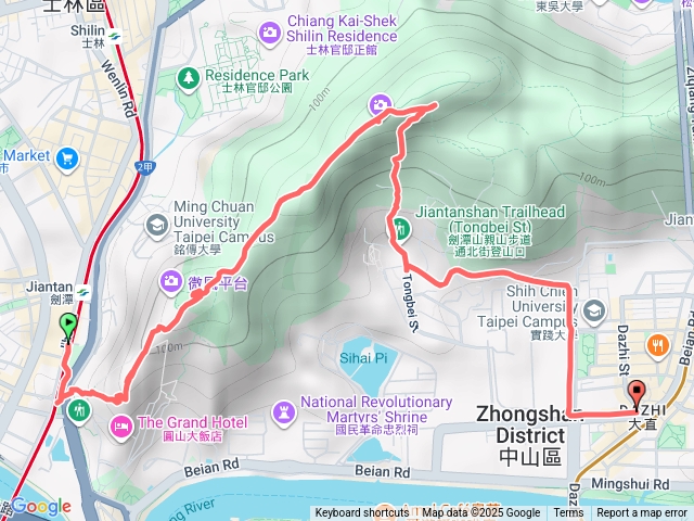 劍潭山步道輕鬆