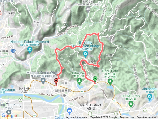 內湖大縱走 金龍寺=》金面山