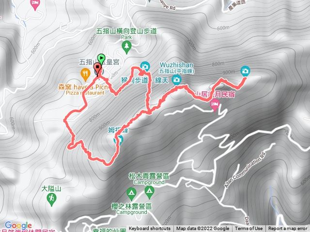 2022-8-20五指山-一線天上竹林禪苑下