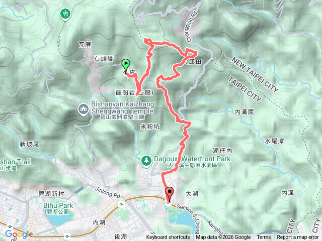 石崁站龍船岩白石湖山消防山石門洞牛稠湖山大湖山捷運大湖站6.6K預覽圖