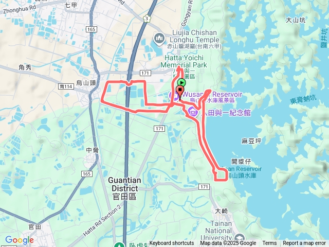 20251206烏山頭健走