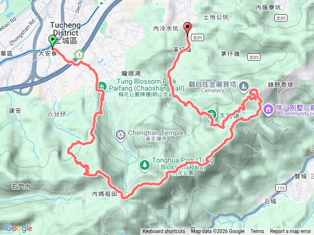 雷公岩-太子嶺-血藤秘境-火焰山-三粒半-天上山-五城山-將軍嶺-文筆山-太極嶺預覽圖