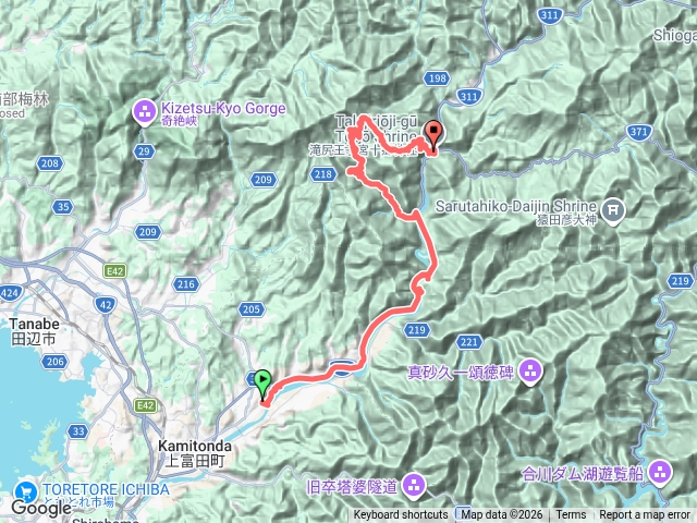 熊野古道中邊路: 鍛冶屋川口 - 潮見峠 - 清姬之墓