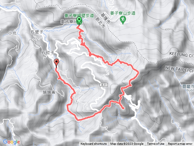 20230414 姜子寮福興宮 天峰谷 姜子寮古道 鳥嘴尖 屏風山 作埤內古道 東山瀑布 仁愛橋