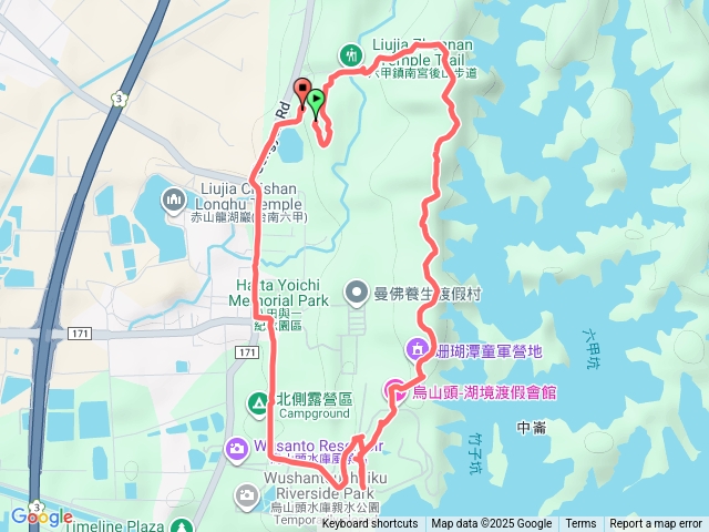 六甲鎮南宮烏山頭水庫步道預覽圖