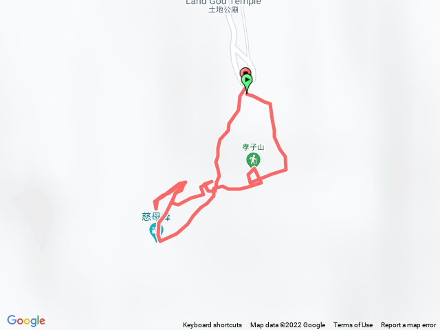孝子山、慈母峰、普陀山 O 型