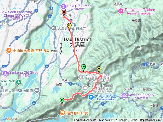 大九芎古道頭寮山890峰石龜坑山大溪站打鐵寮古道東興橋三