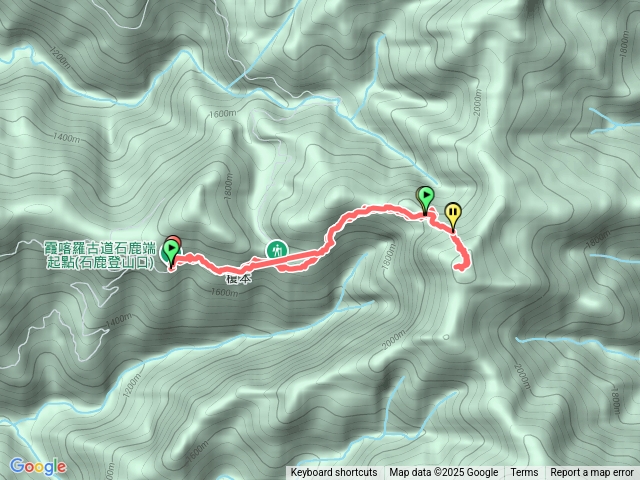霞喀羅大山來回預覽圖