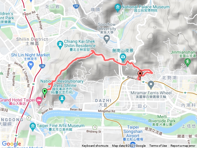 圓山飯店-劍南路站