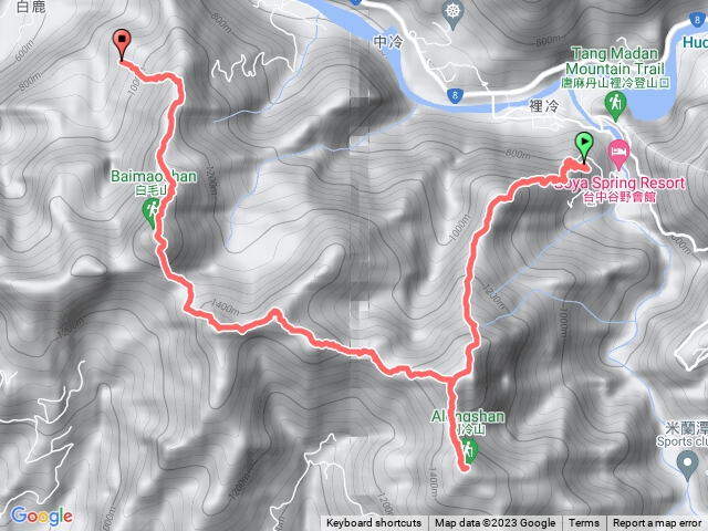 阿白縱走 下白毛登山口預覽圖