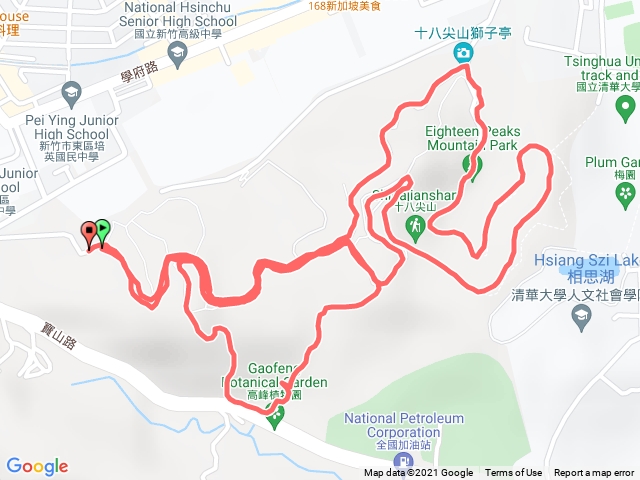 寶山>桐花步道>防空洞步道>東峰馬界山徑>寶山