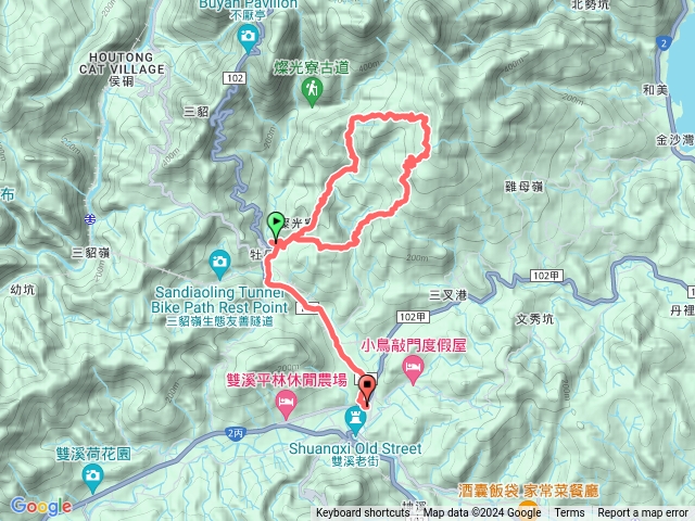 松仔嶺古道、焿子寮古道、燦光寮6～12號保甲路、大牛埔山、三份仔古道、石笋古道