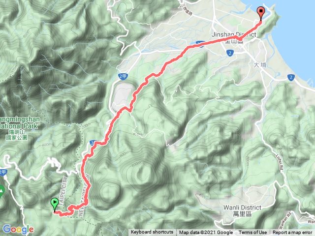 110/09/21擎天崗-魚路古道-南勢湖古道-金山-魚路古道0K起點