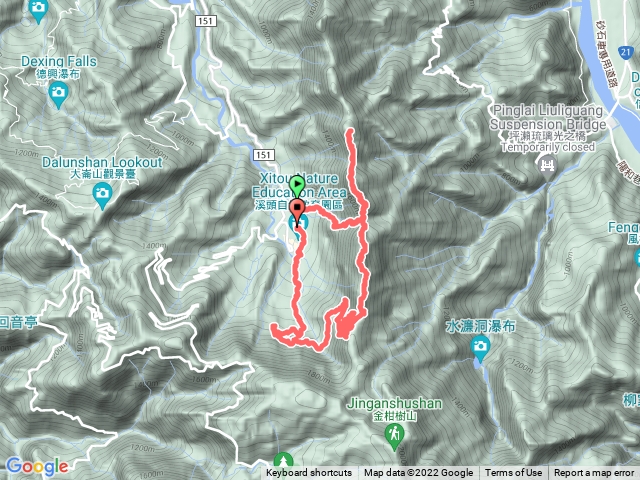 鳳凰山、南鳳凰山，出溪頭教育園區