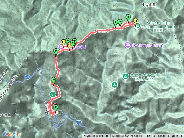 南橫嘉明湖單攻（順撿百岳三叉山.向陽山預覽圖