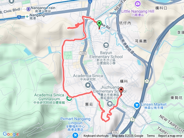 南港 中南山-舊莊山縱走