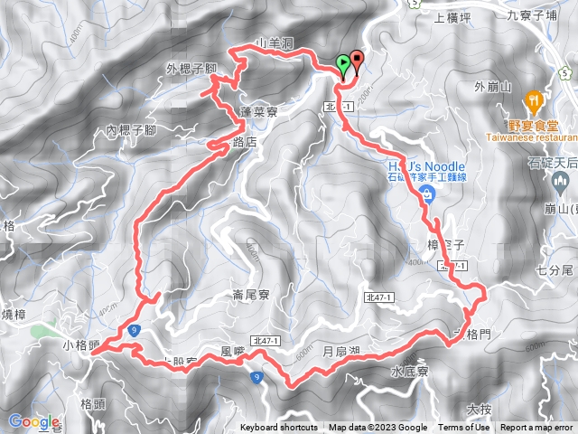 山羊洞 聖家山莊苦路 內楒子腳山 烏塗窟山  風露嘴 大格門  四分子古道O行(2023-03-12)