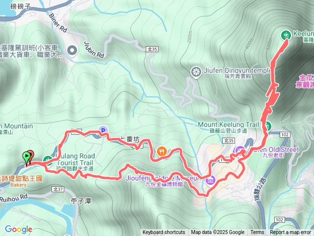 琉琅路步道基隆山 - 健行筆記