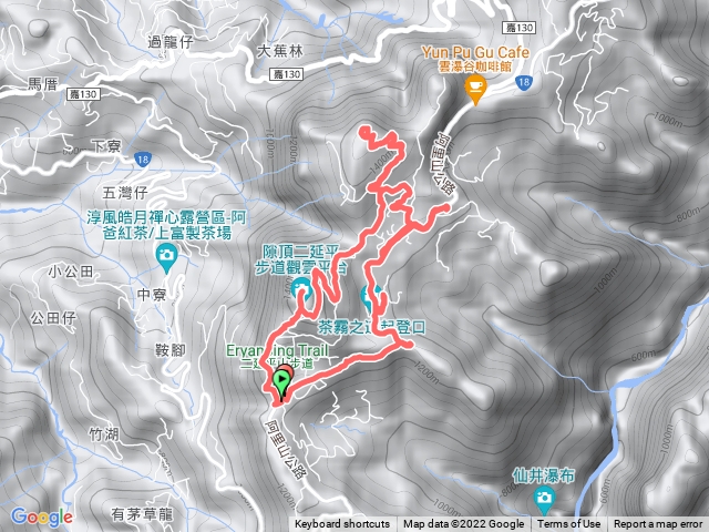 二延平步道+二延平山+隙頂山+象山觀景台+隙頂之星步道