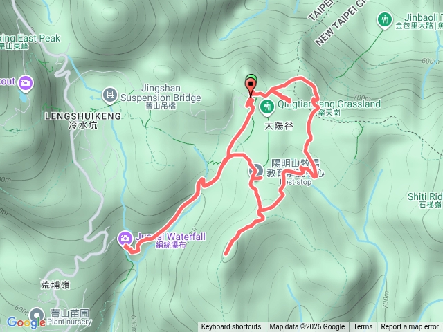 擎天崗環形步道-竹篙山-絹絲瀑布預覽圖