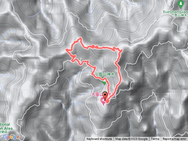 稍來小雪山步道8K-5K環狀