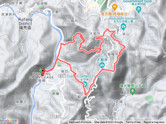 ⛰️猴洞O繞(經金字碑/探幽亭/不厭亭/牡丹山/草山戰備道/樹梅坪/大粗坑古道/小粗坑古道) -📆2022.11.19