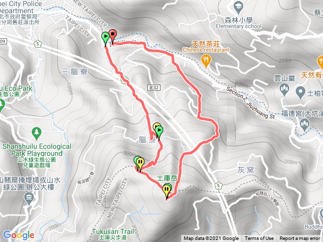 更寮古道→山豬窟尖→土庫岳→栳寮古道