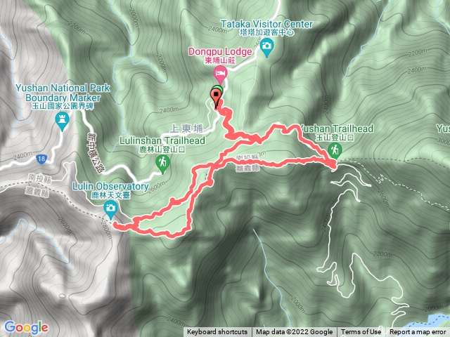 鹿林山前峰、鹿林山、麟趾山O型