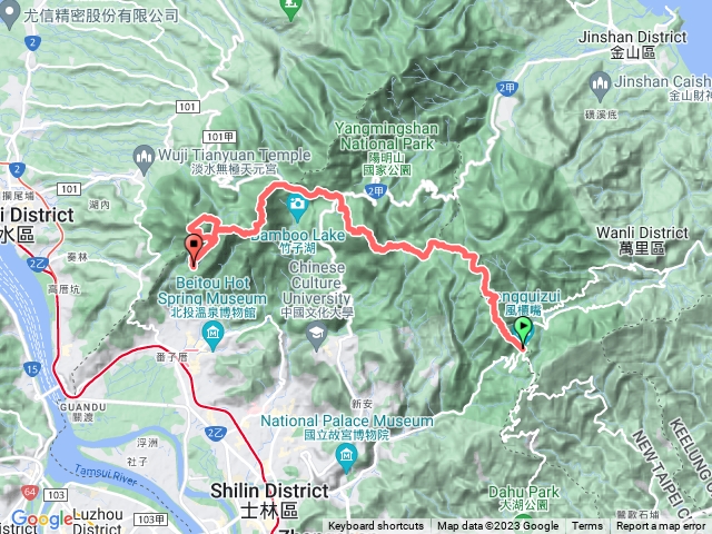 走錯路又抽筋的陽明山東西大縱走活動