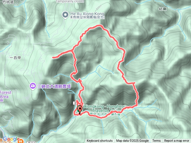 熊空山~竹坑山~加九嶺~熊空越嶺步道