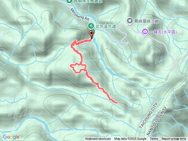 九九峰後段13路程預覽圖