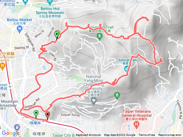 奇岩山、唭哩岸山、軍艦岩、丹鳳山O繞