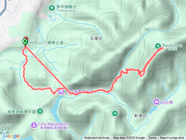 打鐵寮上白石山