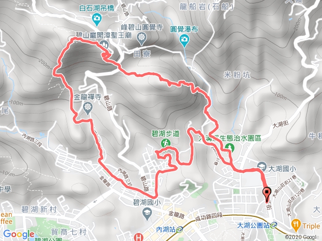 大湖社區鯉魚山忠勇山環走