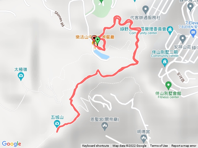 山中湖文筆山登山口-天上山縱走-五城山原路往返
