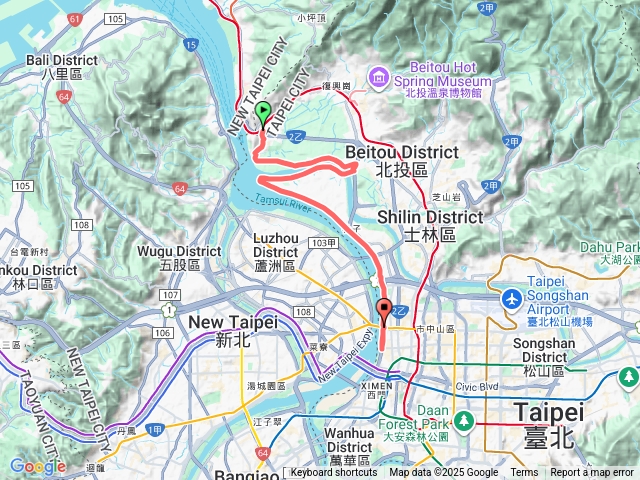 【任務一】2025臺北大縱走臺北大縱走第八段：捷運動物園站至捷運關渡站[河濱自行車道]20251213113237